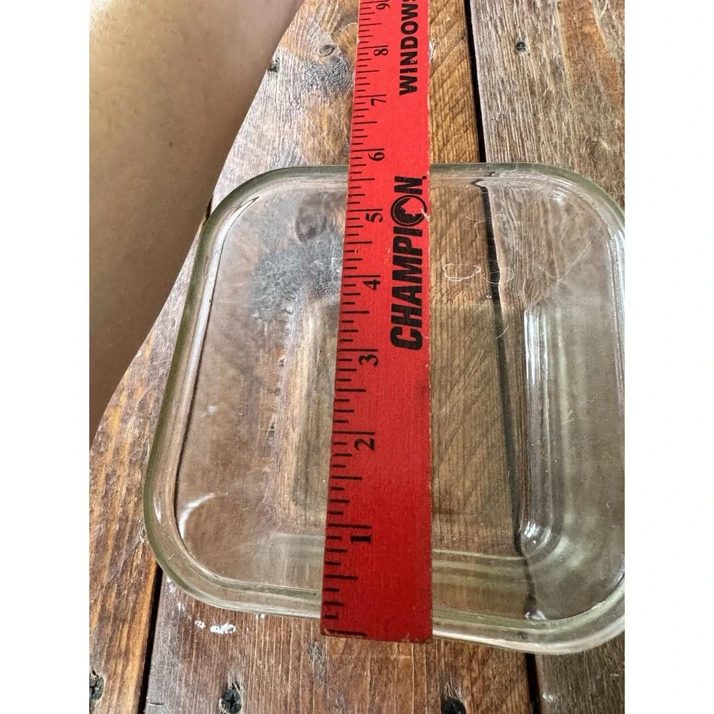 Vintage PYREX Clear Rerigerator Dish Box With Lid #663
